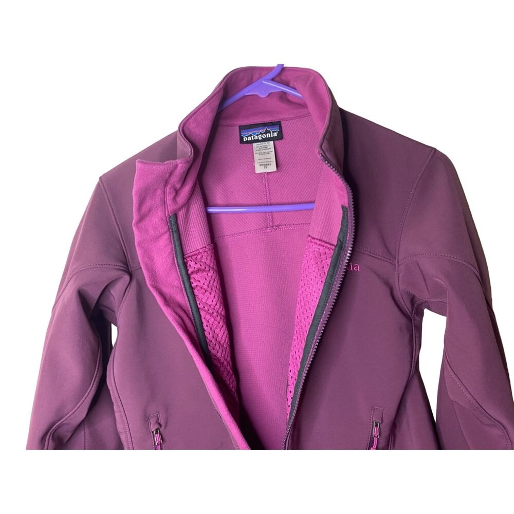Patagonia Womens Mauve Soft Shell Jacket Full Zip Polartec Pink Size XS - Picture 6 of 8